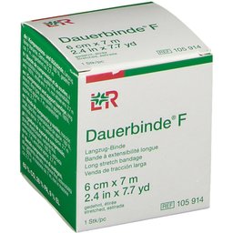 Dauerbinde® F Bande à extensibilité longue 6 cm x 7 m