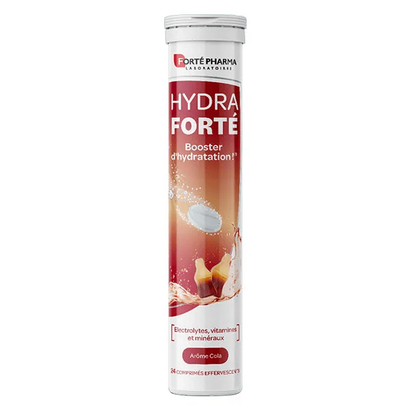 HydraForté Hydratation Cola Electrolytes Vitamines 24 comprimés