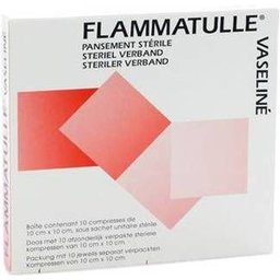 Flammatulle® Vaseliné Pansement stérile 10 x 10 cm