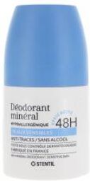 Déodorant Minéral pour Peaux Sensibles 48H Roll-On 50 ml - Flacon-Bille 50 ml