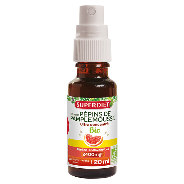 Extrait de Pépins de Pamplemousse Ultra Concentré 2400mg Bio 20ml