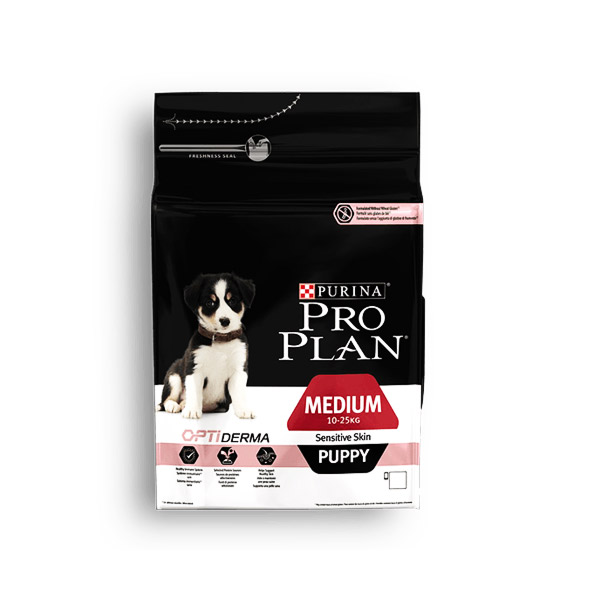 Proplan OptiDerma Chiot Peau Sensible Taille Moyenne 3kg