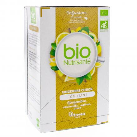 Tisane Gingembre Citron Tonifiant 20 sachets