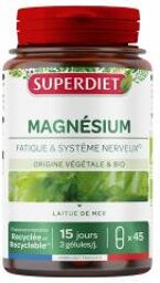 Magnésium Bio 45 Gélules - Pot 45 gélules de 411 mg