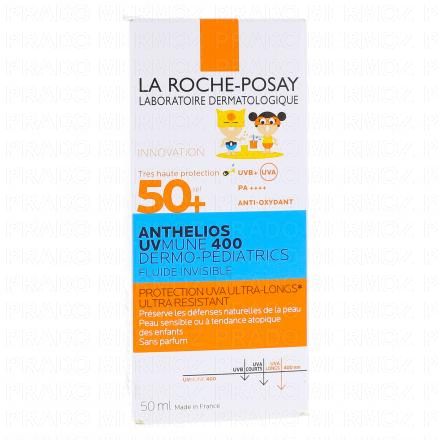 LA ROCHE-POSAY Anthelios UVMUNE 400 Dermo Pediatrics Fluide invisible sans parfum SPF50+ 50ml