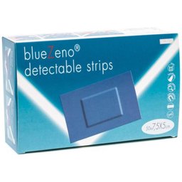 BlueZeno Detectable Strips Stérile 7,5cm x 5cm
