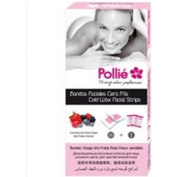 Pollié Bande Faciale Cire Froide Fruits Rouges 20 Unités
