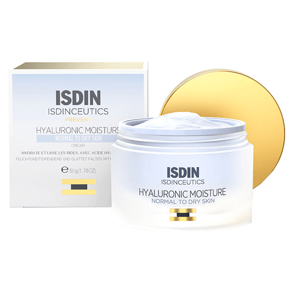 Isdinceutics Hyaluronic Moisture Normal Crème Hydratante Visage Anti-Âge 50g