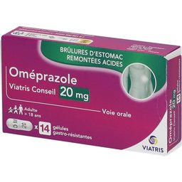 Omeprazole Viatris Conseil 20Mg Gelule Gastro-Resistante