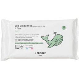 Les Lingettes à l'Eau Compostables 50uts