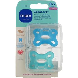 Comfort 0-2 mois Chupete Silicona 2uds