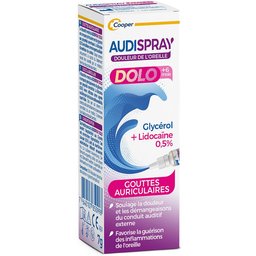 - Dolo - Solution auriculaire - Traitement - Soulage les douleurs et les démangeaisons de l'oreille - Flacon- 7g - A partir de 6 mois