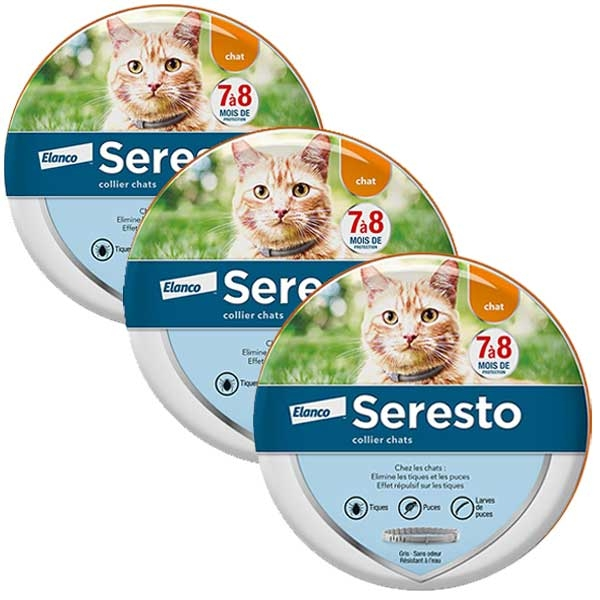 Chat Collier Antiparasitaires x 3 unités