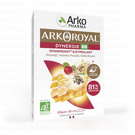 Arkoroyal - Dynergie Boite de 20 ampoules buvables BIO