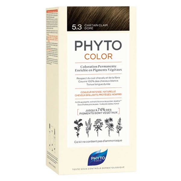 PhytoColor Coloration Permanente N°5.3 Châtain Clair Doré