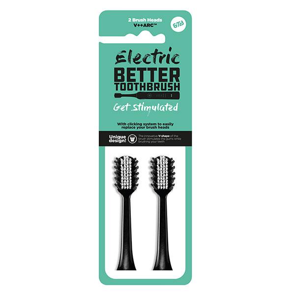 Tête de rechange Premium Noire Lot de 2