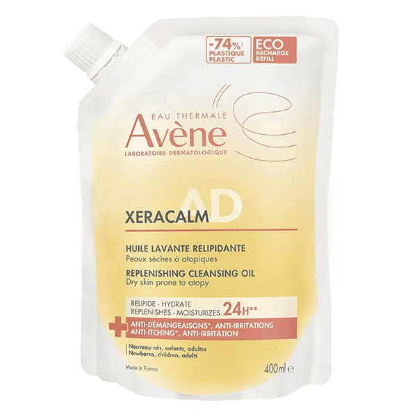 Eau Thermale Xeracalm AD Huile Lavante Relipidante Eco-recharge 400ml