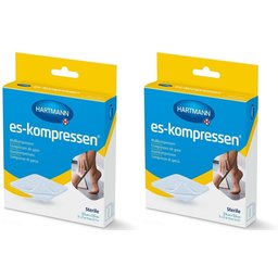 ES-Compresses stériles 7,5 x 7,5 cm 8fois 17files