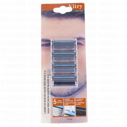 Men care - Lames de rasoir haute précision x5