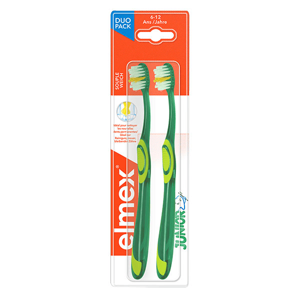 Brosse à Dents Souple Junior - 6 à 12 ans - Lot de 2