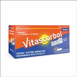 - Complément alimentaire senior à base de vitamine C -  Fatigue, système immunitaire - Programme 30 jours - 30 comprimés tricouche à libération prolongée