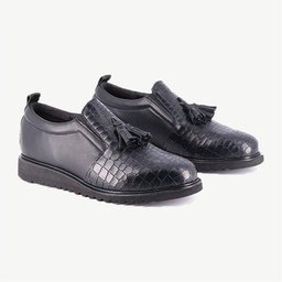 Moneglia Zapato Mujer Negro Crocco Talla 38 1 Par