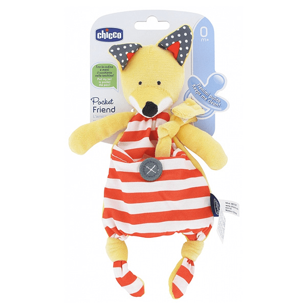 Attache-Sucette Doudou Pocket Friend Renard