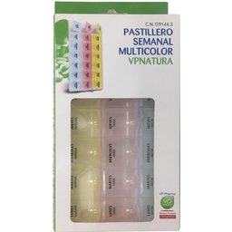 Pastillero Semanal Organizador De Medicamentos Multi
