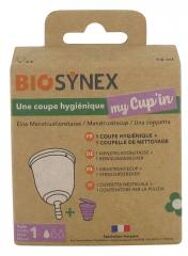 My Cup'in Coupe Hygiénique Taille 1 - Boîte 1 coupe hygiénique + 1 coupelle de nettoyage