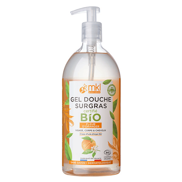 Gel Douche Surgras Fleur d'Oranger Bio 1L