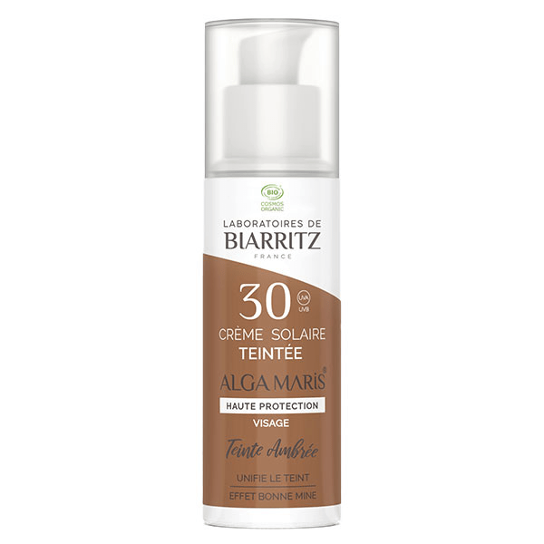 Soins Solaires Crème Visage SPF30 Ambrée Bio 50ml
