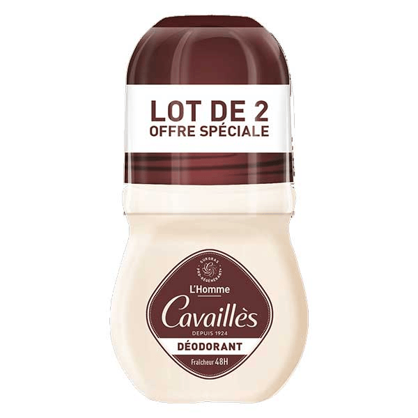 Déodorant Dermato 48h Homme Roll-On 50ml x2