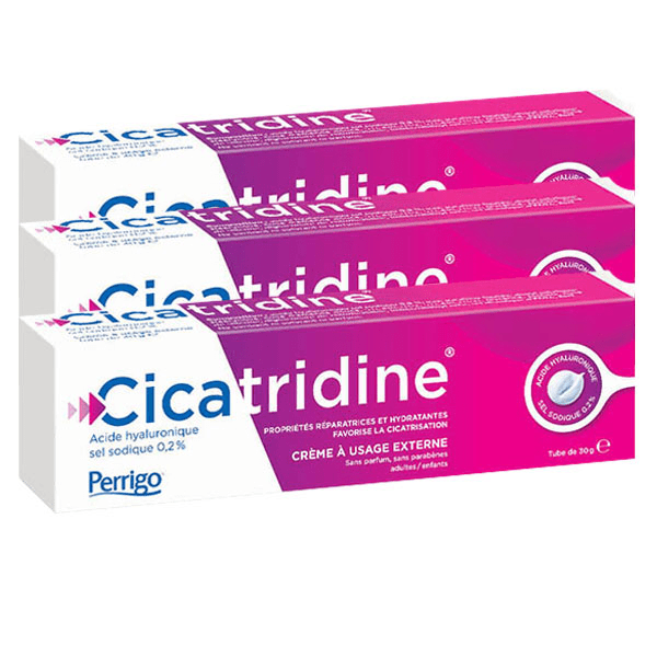Crème Favorisant la Cicatrisation à l'Acide Hyaluronique 30g - lot de 3