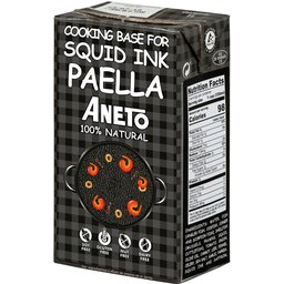 Aneto Bouillon de riz noir Paella 1000ml