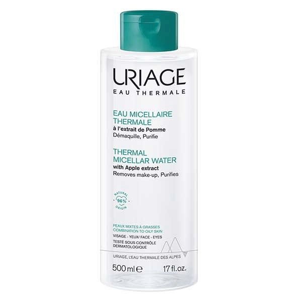 Eau Micellaire Thermale Démaquillante Peaux Mixtes à Grasses 500ml