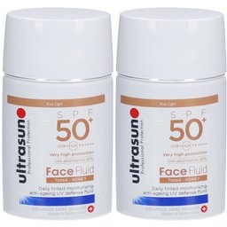 Fluide visage teinté Honey Spf50+