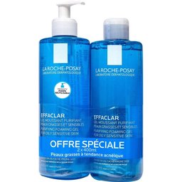 La Roche-Posay Effaclar Gel Moussant Purifiant 2 x 400ml
