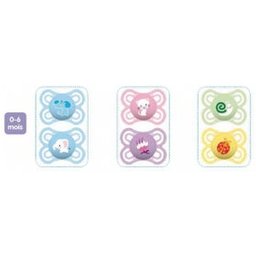 Sucette Perfect De 0 À 6 Mois Silicone Boîte Stérilisation Coloris Aléatoire Lot 2