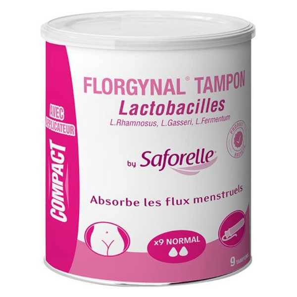 Protections Tampon Florgynal Probiotique Normal Avec Applicateur 9 unités