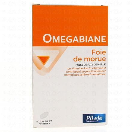Omegabiane foie de morue boîte 80 capsules