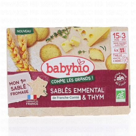 Comme les grands - Sablés emmental et thym bio 72g Dès 15mois