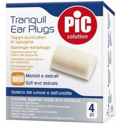Pic Solution Tranquil Ear Plugs Bouchons Oreille Éponge 4uts