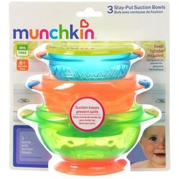 Set Taças Coloridas com Ventosa 3 Unidades