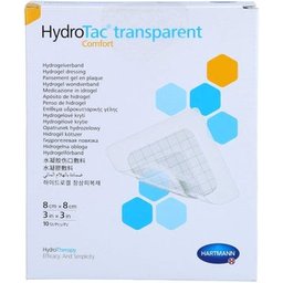 HydroTac Comfort Pansement Hydrocellulaire Adhésif Stérile 8x8cm 10uts