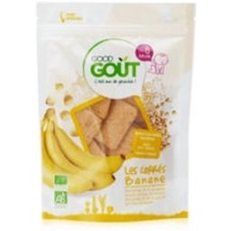 Biscuits aux Céréales Dès 8 Mois Bio Carrés Banane 50g