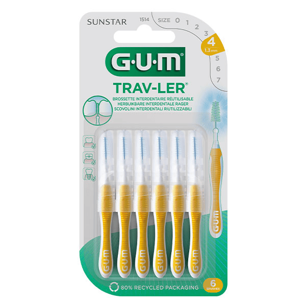GUM® Brossette interdentaire TRAV-LER® 1,3 mm - 6 unités