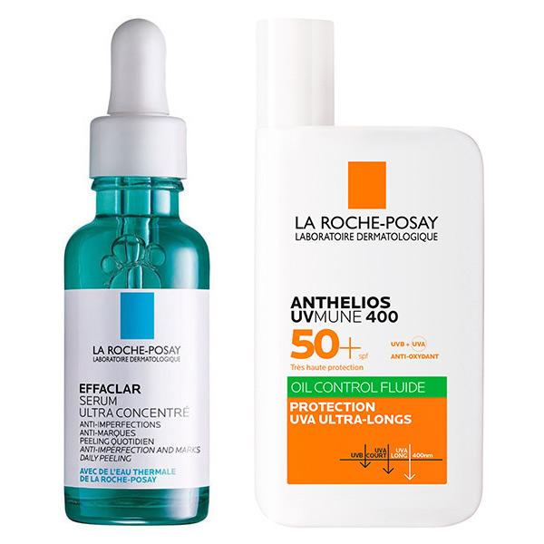 Routine Anti-Imperfections Effaclar Sérum 30ml & Anthelios UVMune 400 Oil Control SPF50+ 50ml