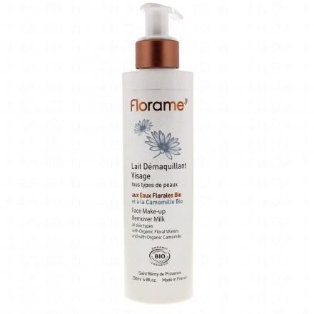 Eaux florales bio - Lait démaquillant visage bio flacon pompe 200ml