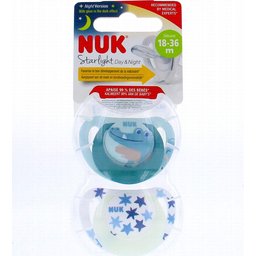 Starlight Jour et Nuit Sucettes 18-36 Mois 2uts