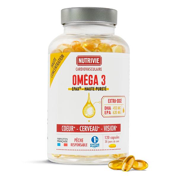 Omega 3 Epax® haute pureté - 120 capsules